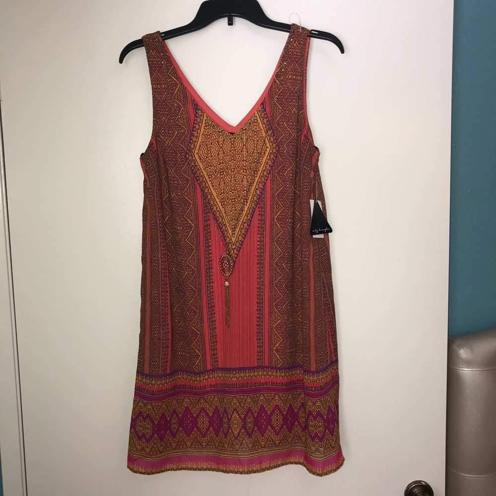 Colorful Patterned Sleeveless Dress